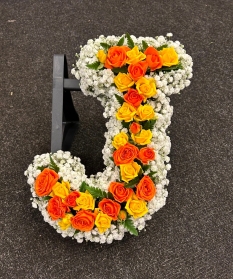 Gypsophila Letter with spray rose middle