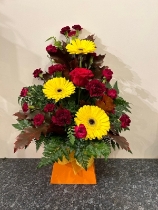 Autumnal box arrangement