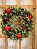 Christmas Wreath with apples18