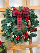 Christmas wreath with stars 12